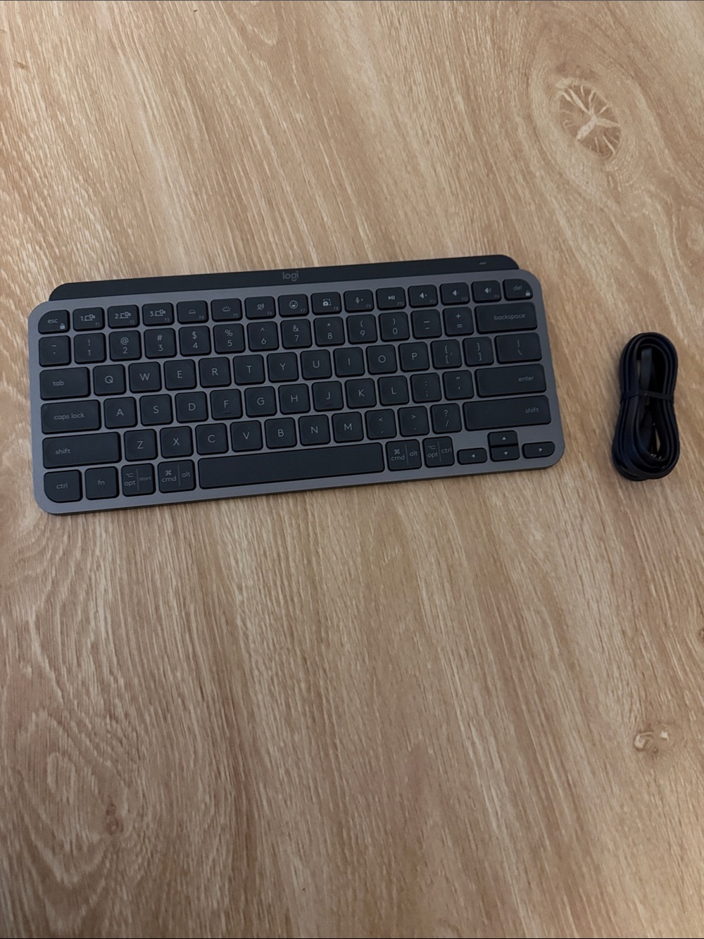 Logitech Wireless Slim Keyboard in Dark Gray and Silver